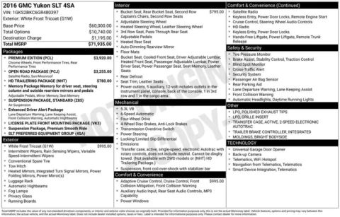 Photos of 2016 GMC Yukon SLT for sale in Newton, IA at Gregg Young Cadillac of Newton