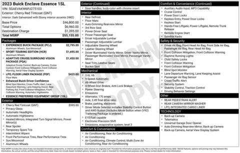 Photos of 2023 Buick Enclave Essence for sale in Newton, IA at Gregg Young Cadillac of Newton