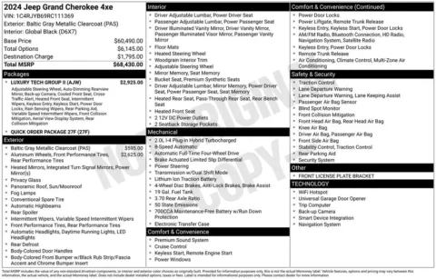 Photos of 2024 Jeep Grand Cherokee 4xe for sale in Newton, IA at Gregg Young Cadillac of Newton