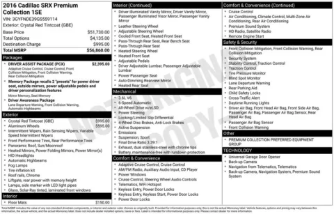 Photos of 2016 Cadillac SRX Premium for sale in Newton, IA at Gregg Young Cadillac of Newton