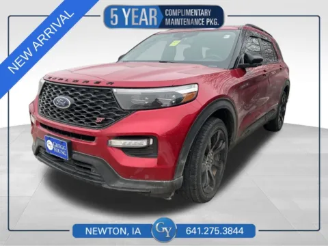 Red 2020 Ford Explorer ST for sale in Newton, IA
