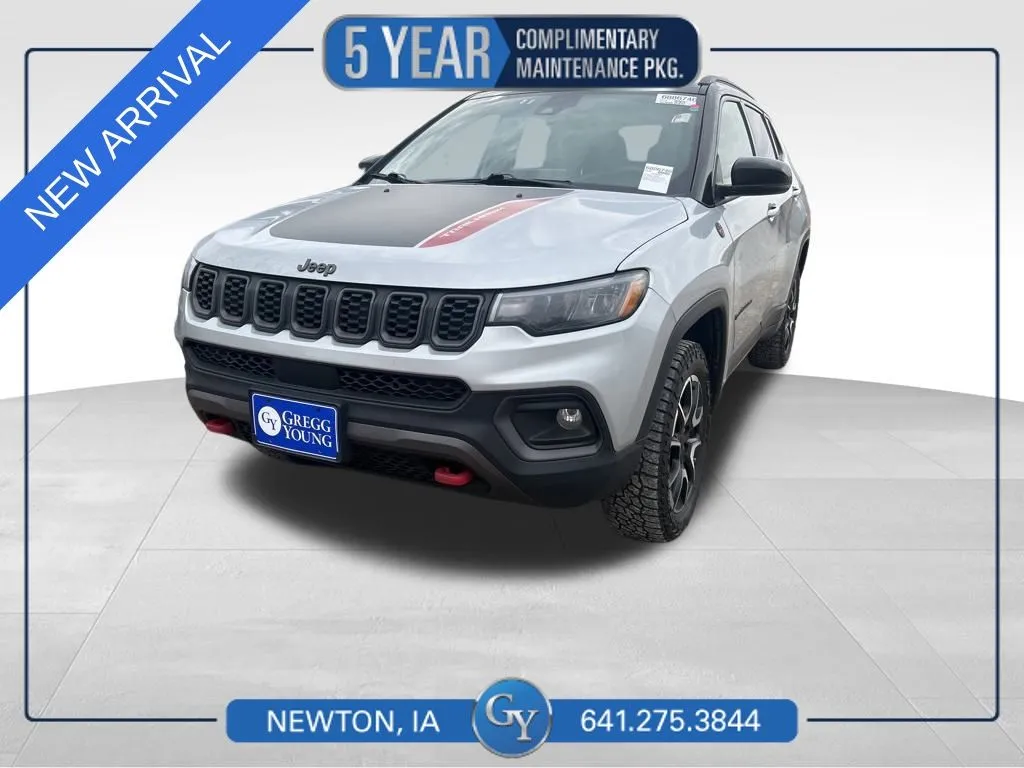 Silver 2024 Jeep Compass Trailhawk for sale in Newton, IA