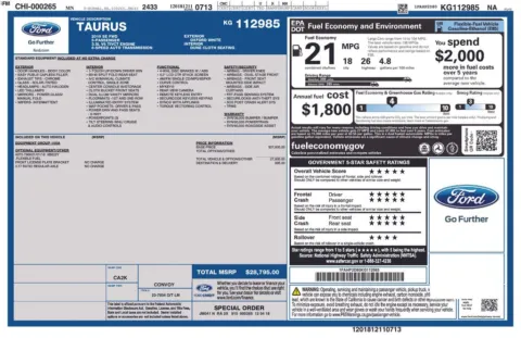 Photos of 2019 Ford Taurus SE for sale in Newton, IA at Gregg Young Cadillac of Newton