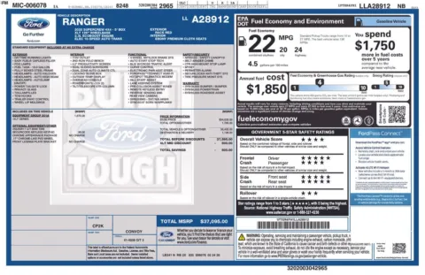 Photos of 2020 Ford Ranger XLT for sale in Newton, IA at Gregg Young Cadillac of Newton