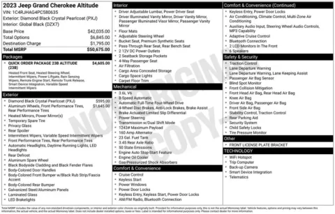 Photos of 2023 Jeep Grand Cherokee Altitude X for sale in Newton, IA at Gregg Young Cadillac of Newton