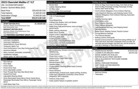 Photos of 2023 Chevrolet Malibu LT for sale in Newton, IA at Gregg Young Cadillac of Newton