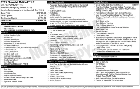 Photos of 2025 Chevrolet Malibu LT for sale in Newton, IA at Gregg Young Cadillac of Newton