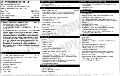 Photos of 2013 Chevrolet Equinox LT for sale in Newton, IA at Gregg Young Cadillac of Newton