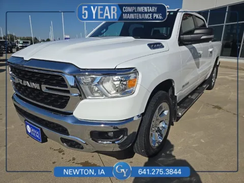 White 2022 Ram 1500 Big Horn/Lone Star for sale in Newton, IA
