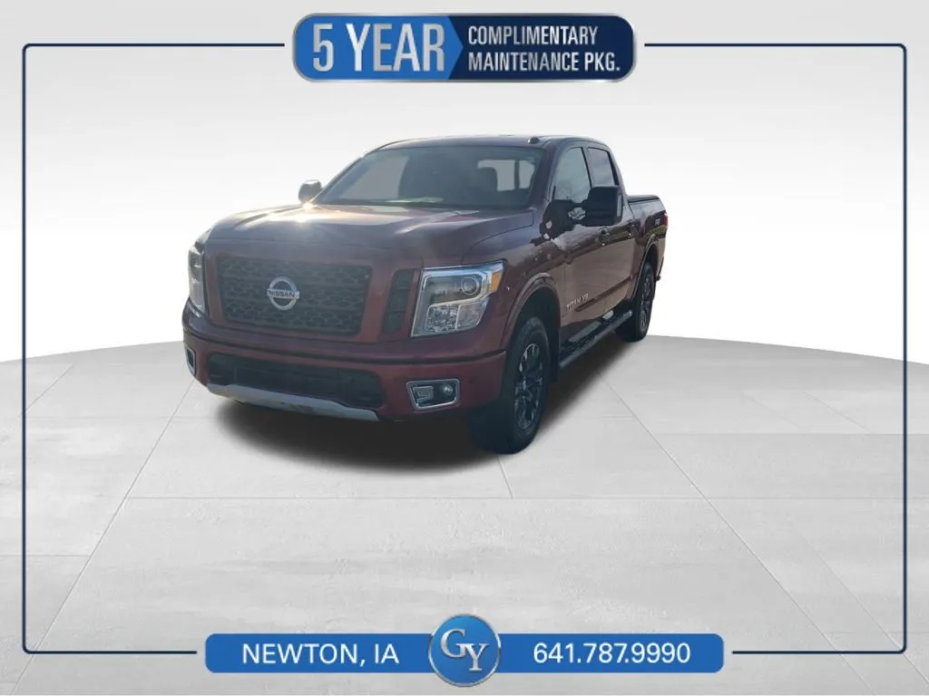 Red 2018 Nissan Titan PRO-4X for sale in Newton, IA