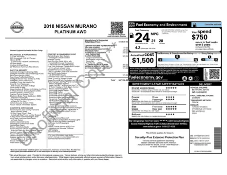 Photos of 2018 Nissan Murano Platinum for sale in Marshalltown, IA at Gregg Young Chevrolet Marshalltown