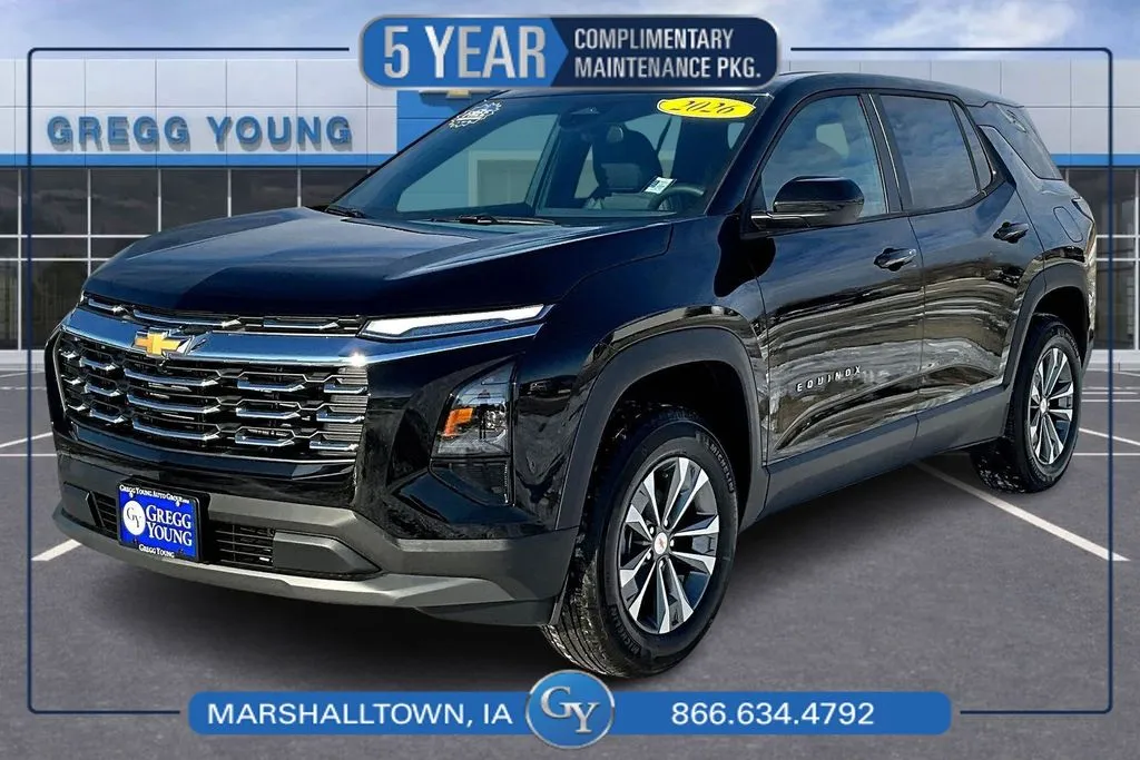 Black 2026 Chevrolet Equinox LT for sale in Marshalltown, IA