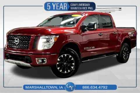 Red 2018 Nissan Titan PRO-4X for sale in Marshalltown, IA