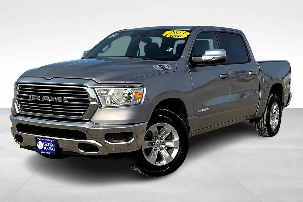 Silver 2023 Ram 1500 Laramie for sale in Marshalltown, IA