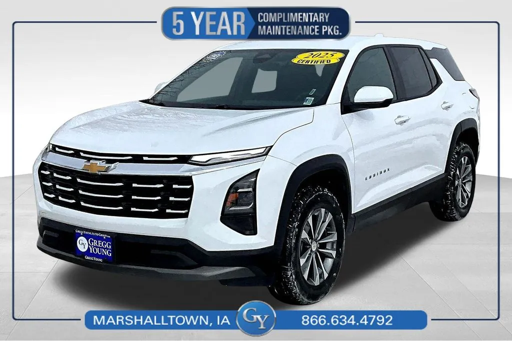 White 2025 Chevrolet Equinox LT for sale in Marshalltown, IA