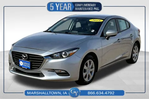 Silver 2018 Mazda Mazda3 Sport for sale in Marshalltown, IA