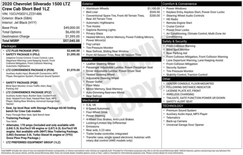 Photos of 2020 Chevrolet Silverado 1500 LTZ for sale in Marshalltown, IA at Gregg Young Chevrolet Marshalltown