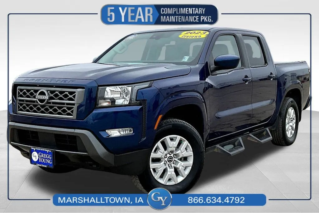 Blue 2023 Nissan Frontier SV for sale in Marshalltown, IA