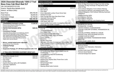 Photos of 2026 Chevrolet Silverado 1500 LT Trail Boss for sale in Marshalltown, IA at Gregg Young Chevrolet Marshalltown