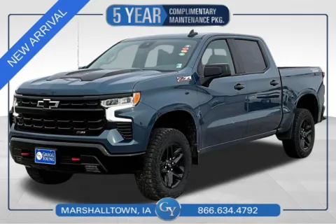 Blue 2024 Chevrolet Silverado 1500 LT Trail Boss for sale in Marshalltown, IA