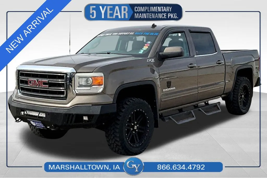 Used 2014 GMC Sierra 1500 SLE with VIN 3GTU2UECXEG142302 for sale in Marshalltown, IA