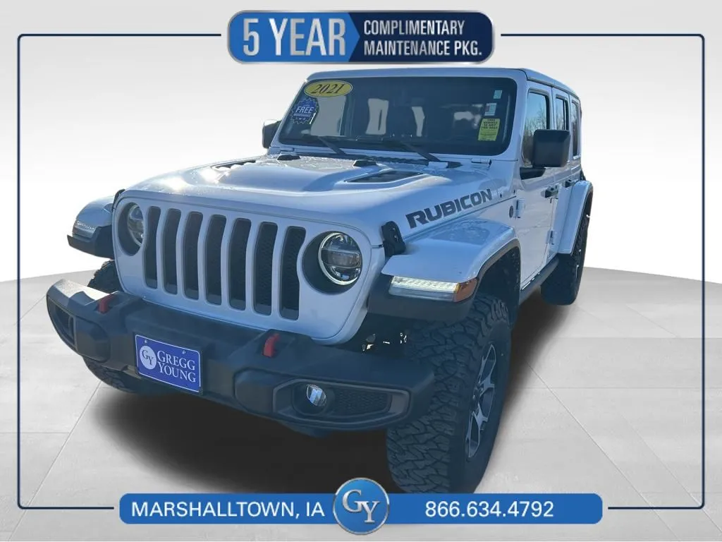 White 2021 Jeep Wrangler Unlimited Rubicon for sale in Marshalltown, IA