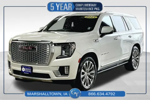 Black 2021 GMC Yukon Denali for sale in Marshalltown, IA