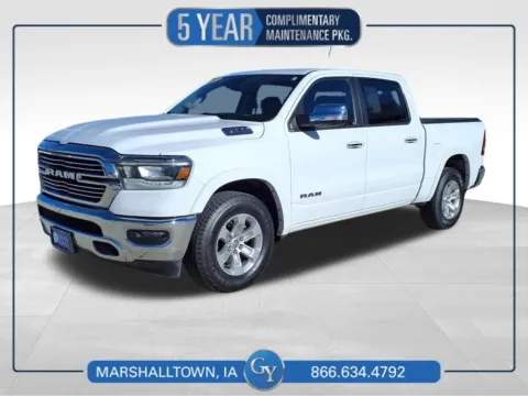 White 2021 Ram 1500 Laramie for sale in Marshalltown, IA
