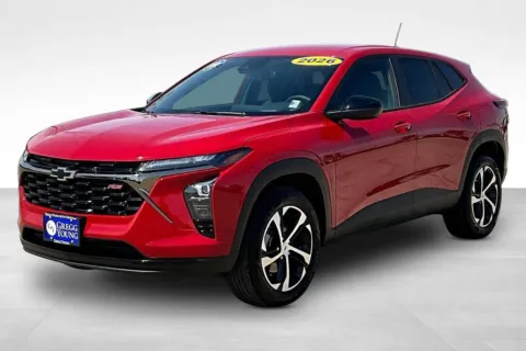 Red 2026 Chevrolet Trax 1RS for sale in Marshalltown, IA