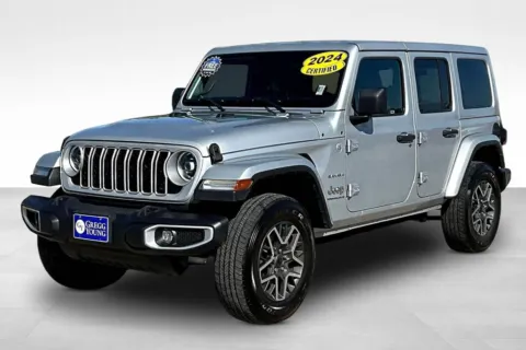 Silver 2024 Jeep Wrangler Sahara for sale in Marshalltown, IA