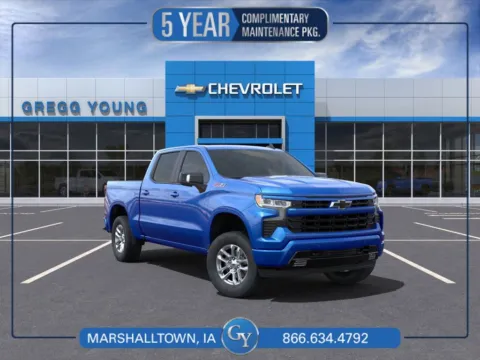 Blue 2025 Chevrolet Silverado 1500 RST for sale in Marshalltown, IA
