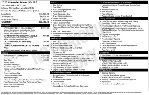 Photos of 2025 Chevrolet Blazer RS for sale in Marshalltown, IA at Gregg Young Chevrolet Marshalltown