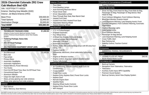 Photos of 2026 Chevrolet Colorado ZR2 for sale in Marshalltown, IA at Gregg Young Chevrolet Marshalltown