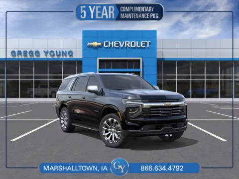 Black 2026 Chevrolet Tahoe Premier for sale in Marshalltown, IA