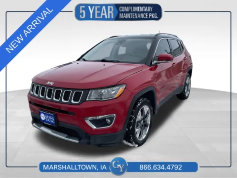 Red 2021 Jeep Compass Limited for sale in Marshalltown, IA