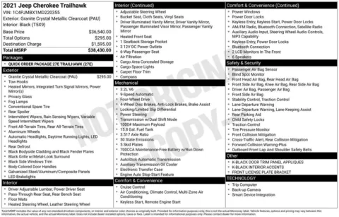 Photos of 2021 Jeep Cherokee Trailhawk for sale in Plattsmouth, NE at Gregg Young of Plattsmouth