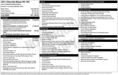 Photos of 2021 Chevrolet Blazer RS for sale in Plattsmouth, NE at Gregg Young of Plattsmouth