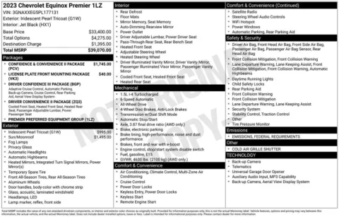 Photos of 2023 Chevrolet Equinox Premier for sale in Atlantic, IA at Gregg Young of Atlantic