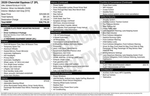 Photos of 2020 Chevrolet Equinox LT for sale in Atlantic, IA at Gregg Young of Atlantic