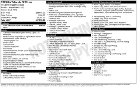 Photos of 2023 Kia Telluride EX X-Line for sale in Atlantic, IA at Gregg Young of Atlantic