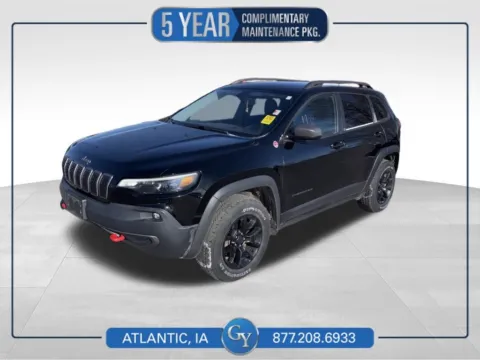 Black 2019 Jeep Cherokee Trailhawk for sale in Atlantic, IA
