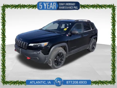 Black 2019 Jeep Cherokee Trailhawk for sale in Atlantic, IA