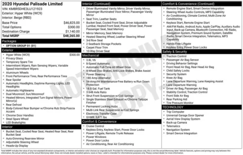 Photos of 2020 Hyundai Palisade Limited for sale in Atlantic, IA at Gregg Young of Atlantic