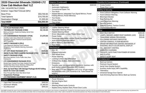 Photos of 2020 Chevrolet Silverado 2500HD LTZ for sale in Atlantic, IA at Gregg Young of Atlantic