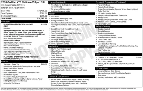 Photos of 2018 Cadillac XTS Platinum for sale in Atlantic, IA at Gregg Young of Atlantic