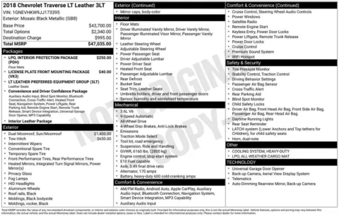 Photos of 2018 Chevrolet Traverse 3LT for sale in Atlantic, IA at Gregg Young of Atlantic