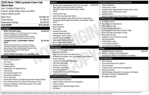 Photos of 2025 Ram 1500 Laramie for sale in Atlantic, IA at Gregg Young of Atlantic