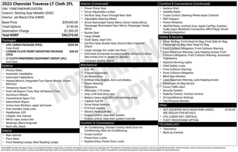 Photos of 2023 Chevrolet Traverse LT for sale in Atlantic, IA at Gregg Young of Atlantic