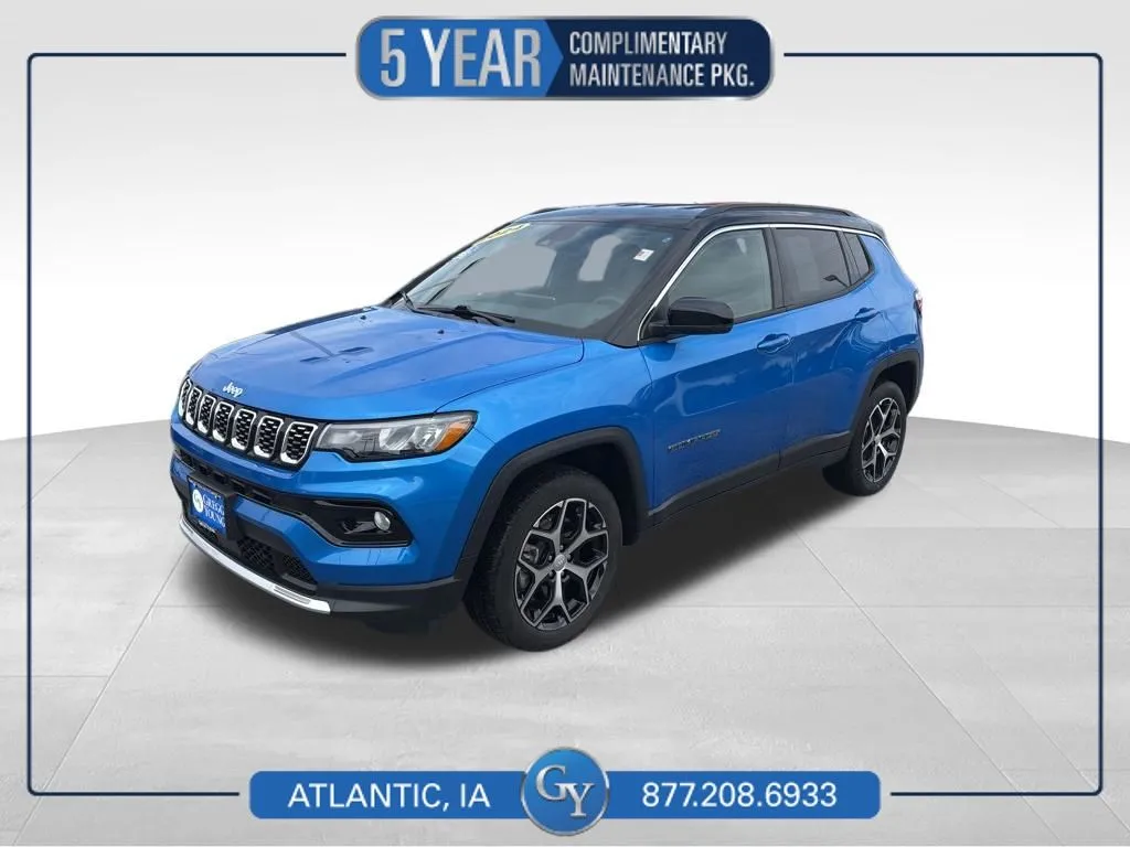 Blue 2024 Jeep Compass Limited for sale in Atlantic, IA