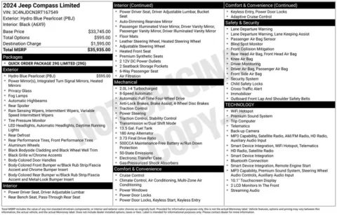 Photos of 2024 Jeep Compass Limited for sale in Atlantic, IA at Gregg Young Chrysler Dodge Jeep Ram of Atlantic